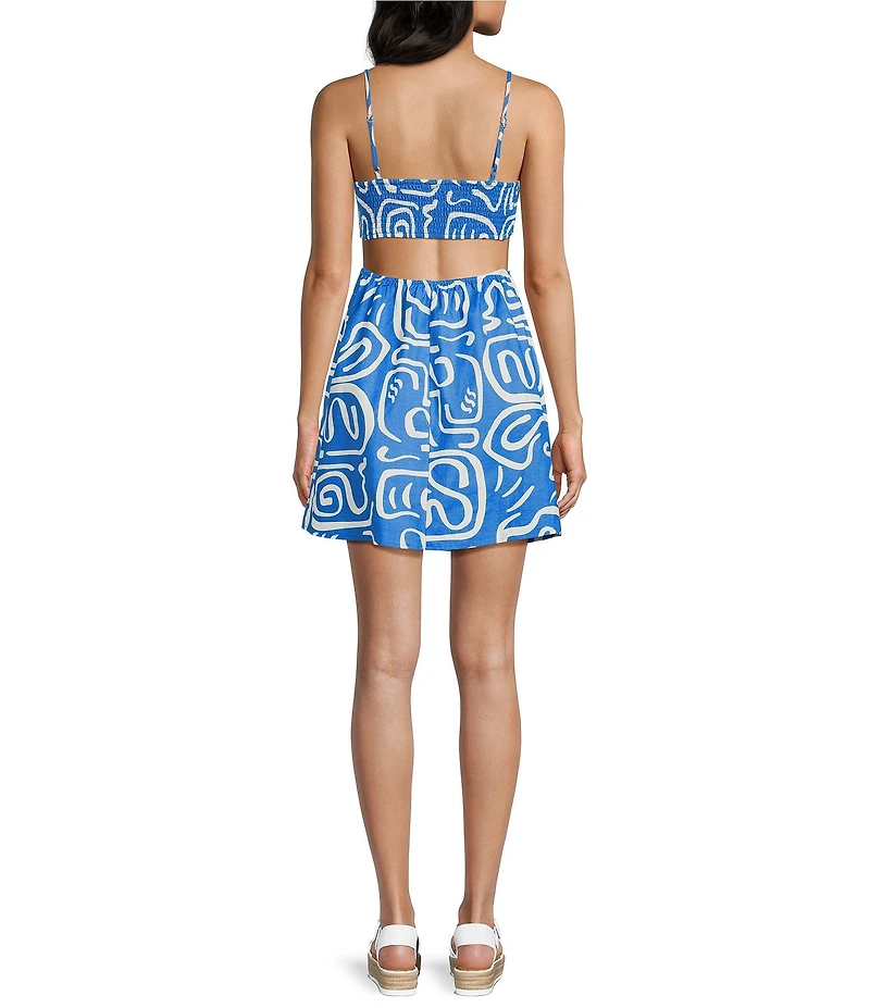 Billabong True Desire Sleeveless Printed Mini Dress