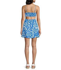 Billabong True Desire Sleeveless Printed Mini Dress