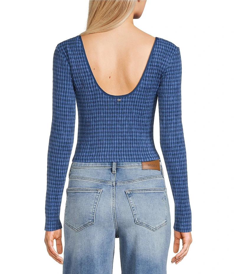 Billabong Twilight Dreamer Printed Long Sleeve Cropped Top