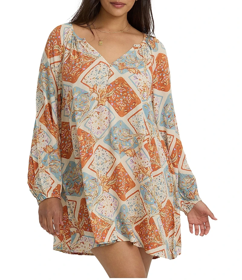 Billabong V-Neck Sweet Dreamer Mini Dress