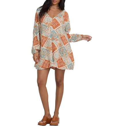 Billabong V-Neck Sweet Dreamer Mini Dress