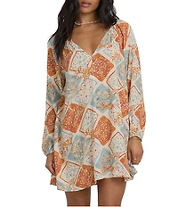Billabong V-Neck Sweet Dreamer Mini Dress