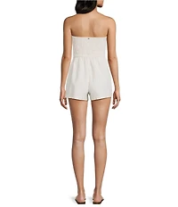Billabong Vacay Strapless Striped Romper