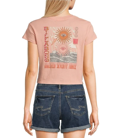 Billabong Wave Trip Short Sleeve Crop Graphic Baby T-Shirt