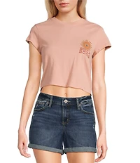 Billabong Wave Trip Short Sleeve Crop Graphic Baby T-Shirt