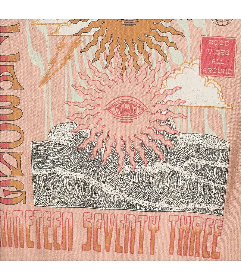 Billabong Wave Trip Short Sleeve Crop Graphic Baby T-Shirt