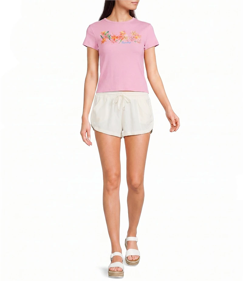 Billabong Wonderful Garden Short Sleeve Cropped T-Shirt