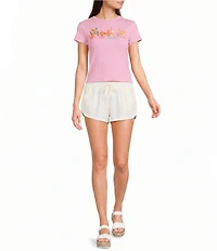 Billabong Wonderful Garden Short Sleeve Cropped T-Shirt