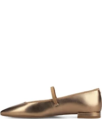 Birdies The Goldfinch 15 Mary Jane Metallic Leather Pointed Toe Flats