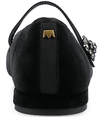 Birdies The Goldfinch 15 Mary Jane Velvet Pointed Toe Flats