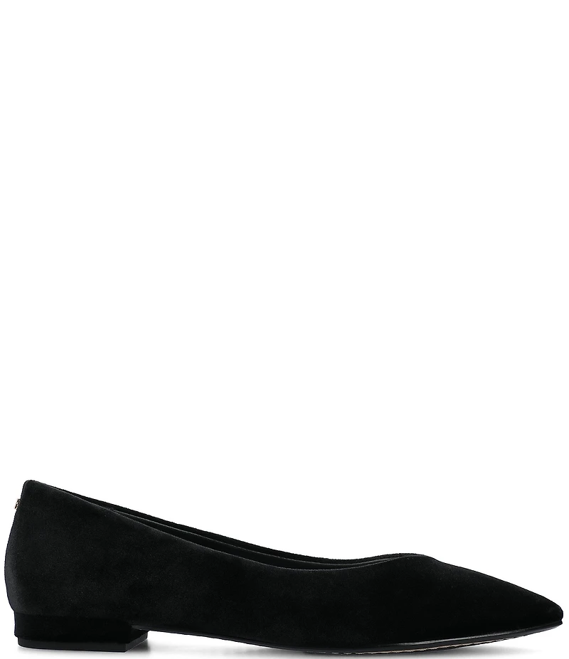 Birdies The Goldfinch 15 Velvet Pointed Toe Dress Flats