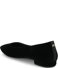 Birdies The Goldfinch 15 Velvet Pointed Toe Dress Flats