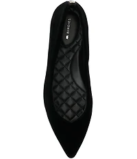 Birdies The Goldfinch 15 Velvet Pointed Toe Dress Flats