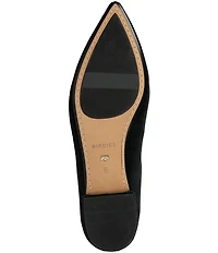 Birdies The Goldfinch 15 Velvet Pointed Toe Dress Flats