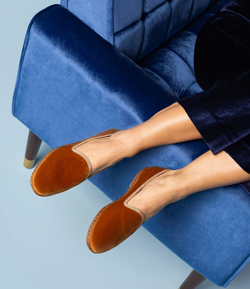 Birdies The Heron Velvet Loafers