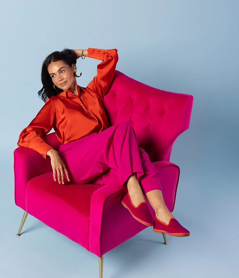 Birdies The Heron Velvet Loafers