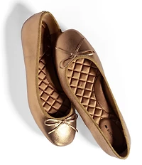Birdies The Hummingbird Leather Ballet Bow Flats