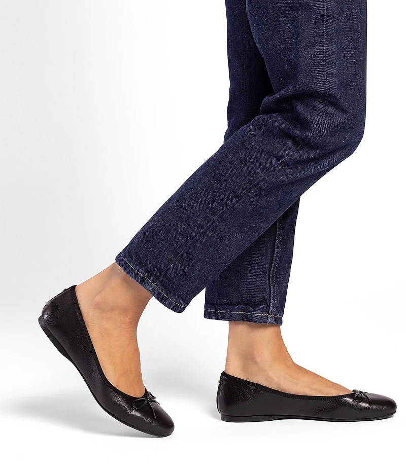 Birdies The Hummingbird Leather Ballet Bow Flats