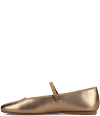 Birdies The Hummingbird Mary Jane Metallic Leather Ballerina Flats