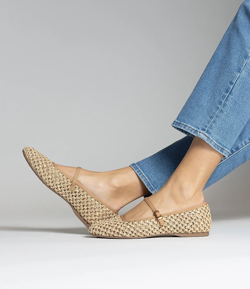 Birdies The Hummingbird Mary Jane Openweave Ballerina Flats