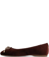 Birdies The Hummingbird Velvet Jewel Bow Ballet Flats