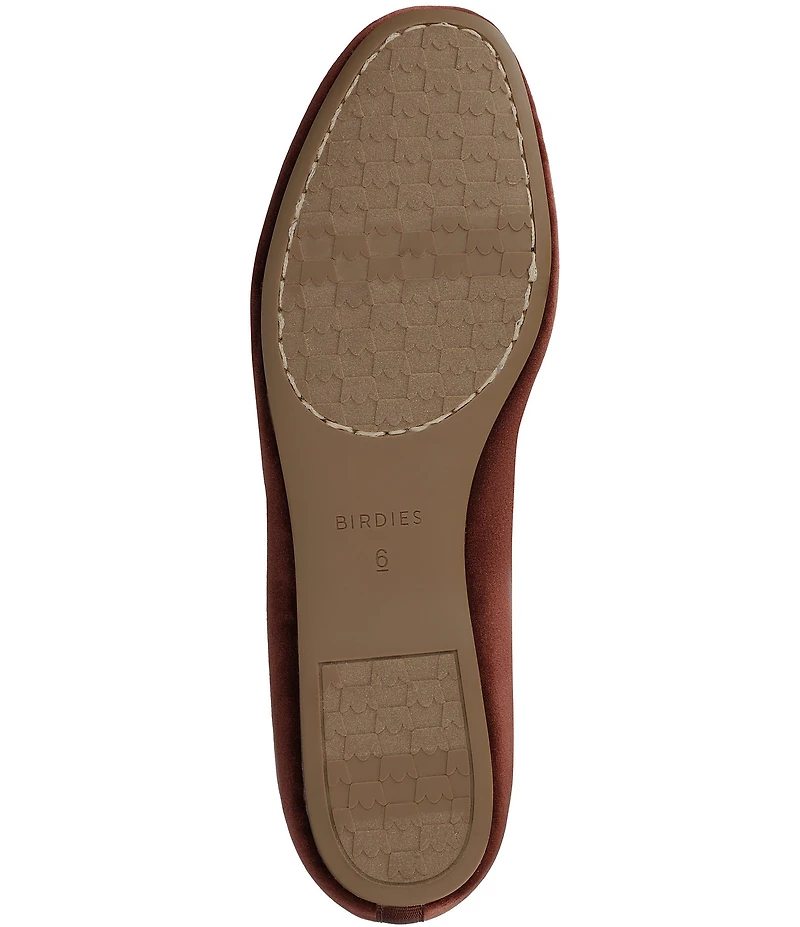 Birdies The Hummingbird Velvet Jewel Bow Ballet Flats