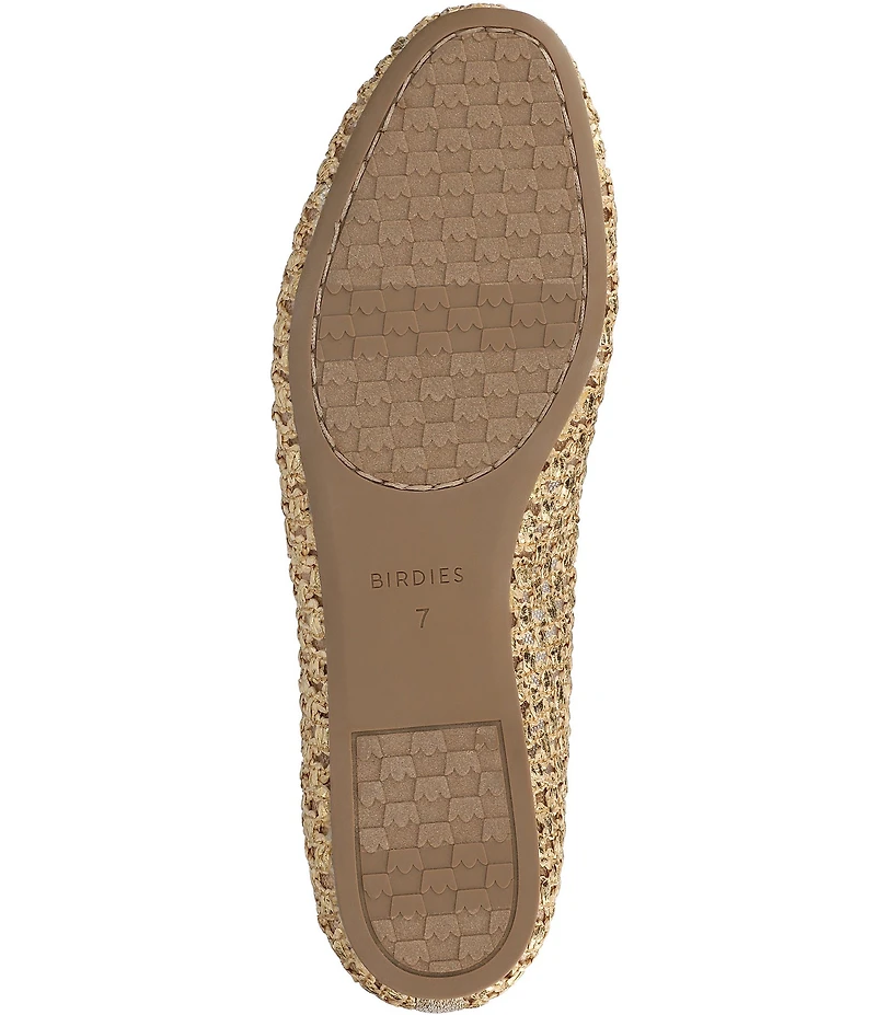 Birdies The Songbird Metallic Woven Ballet Bow Flats
