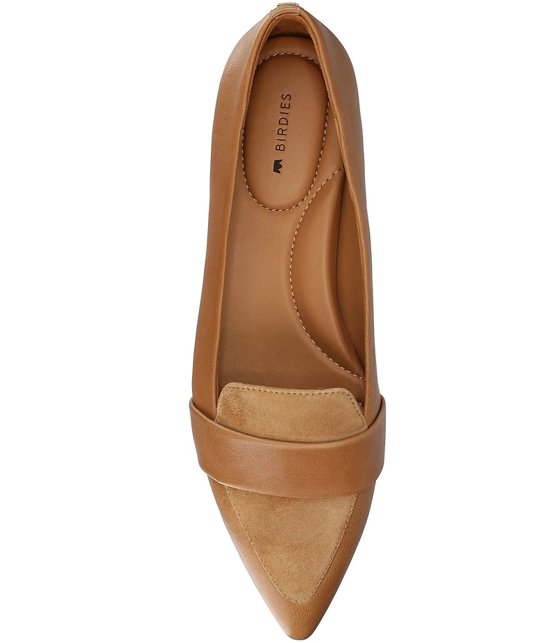 Birdies The Sparrow Leather Pointed Toe Loafers