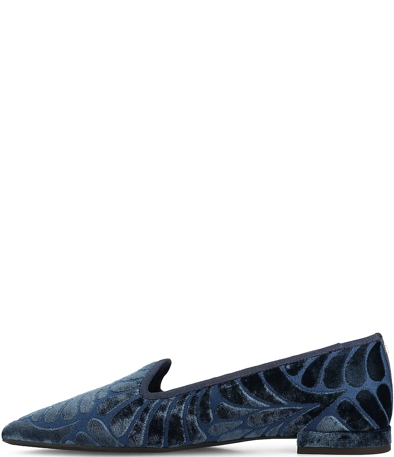 Birdies The Starfinch 15 Embroidery Velvet Pointed Toe Flats