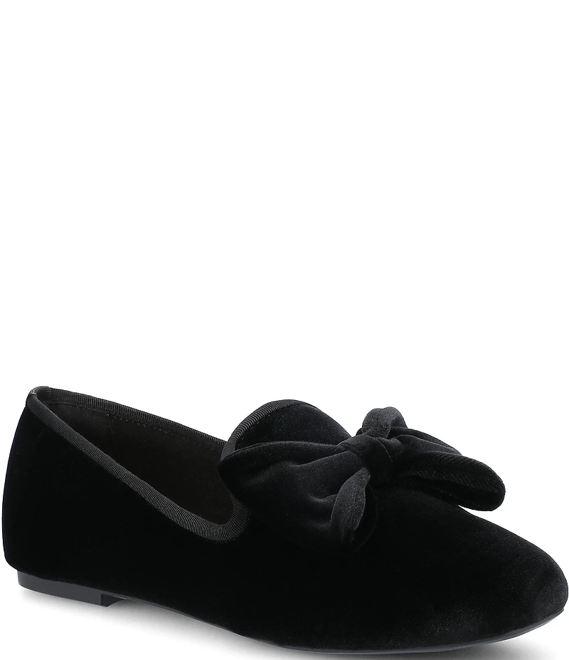 Birdies The Starling Velvet Bow Loafers