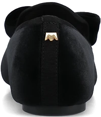 Birdies The Starling Velvet Bow Loafers