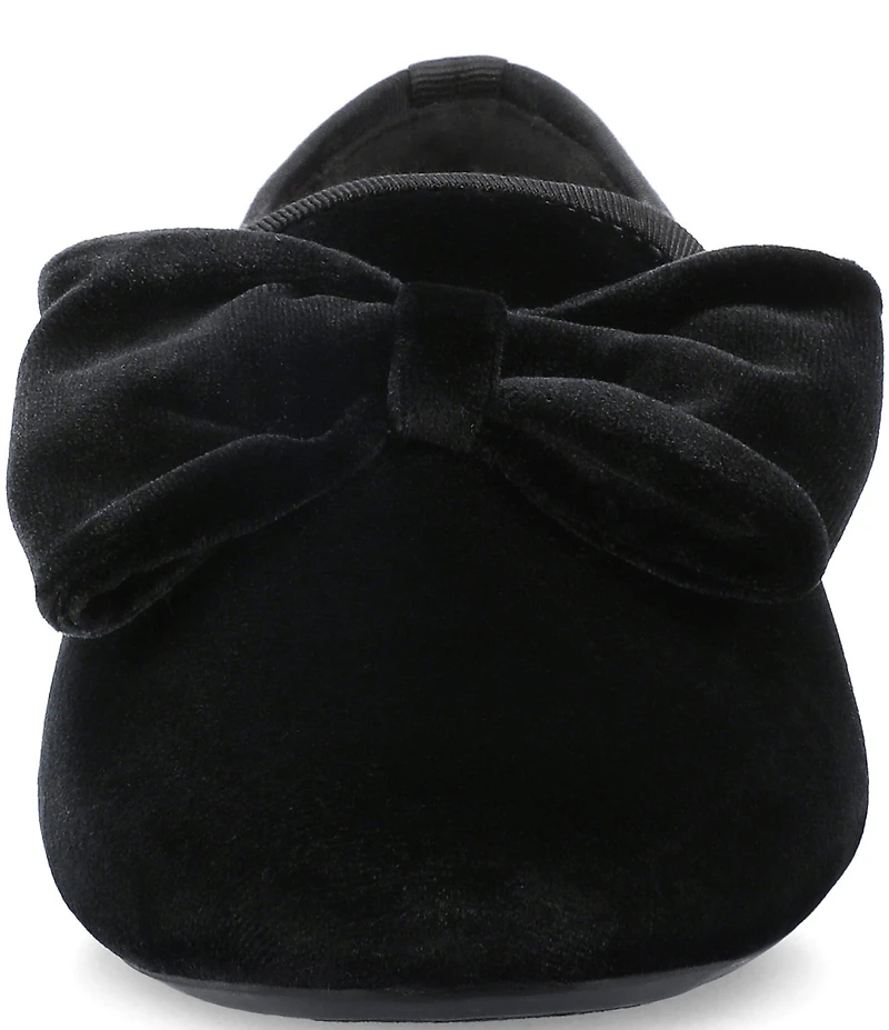 Birdies The Starling Velvet Bow Loafers