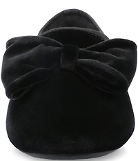 Birdies The Starling Velvet Bow Loafers