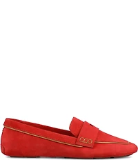 Birdies The Vesper Suede Penny Driver Loafers