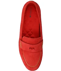 Birdies The Vesper Suede Penny Driver Loafers