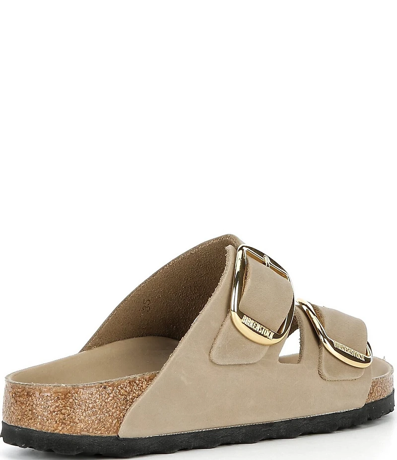 Birkenstock Women's Arizona Oiled Leather Big Buckle Hardware Slide Sandals