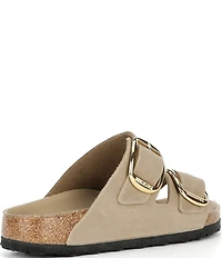 Birkenstock Women's Arizona Oiled Leather Big Buckle Hardware Slide Sandals