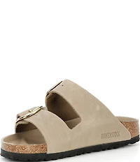 Birkenstock Women's Arizona Oiled Leather Big Buckle Hardware Slide Sandals