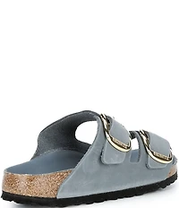 Birkenstock Women's Arizona Oiled Leather Big Buckle Hardware Slide Sandals