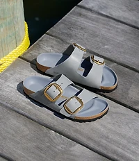 Birkenstock Women's Arizona Oiled Leather Big Buckle Hardware Slide Sandals