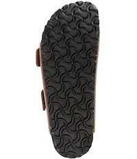 Birkenstock Women's Arizona Oiled Leather Big Buckle Hardware Slide Sandals