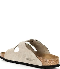 Birkenstock Arizona Shimmering Suede Buckle Slide Sandals