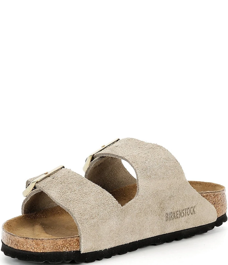 Birkenstock Arizona Shimmering Suede Buckle Slide Sandals
