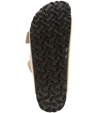 Birkenstock Arizona Shimmering Suede Buckle Slide Sandals