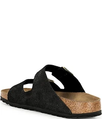 Birkenstock Arizona Shimmering Suede Buckle Slide Sandals