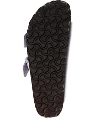 Birkenstock Arizona Suede Rivet Detail Double Banded Slide Sandals