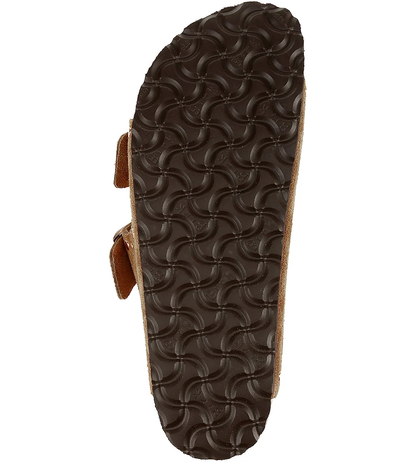 Birkenstock Arizona Suede Rivet Detail Double Banded Slide Sandals