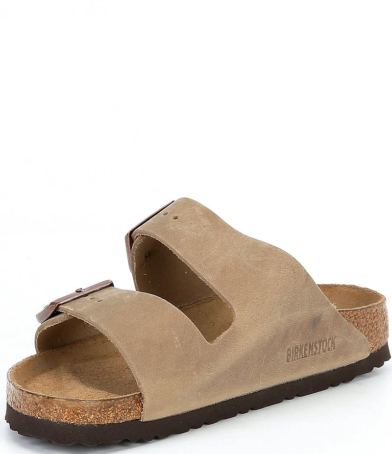 Birkenstock Women's Arizona Oiled Leather Soft Footbed Slide Sandals