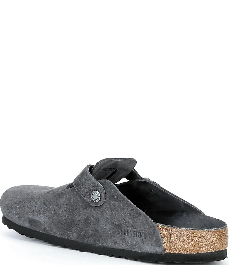 Birkenstock Men's Boston Suede Soft Footbed Family Matching Clogs