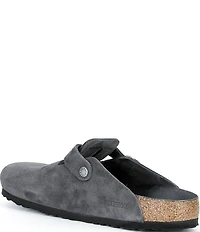 Birkenstock Men's Boston Suede Soft Footbed Family Matching Clogs